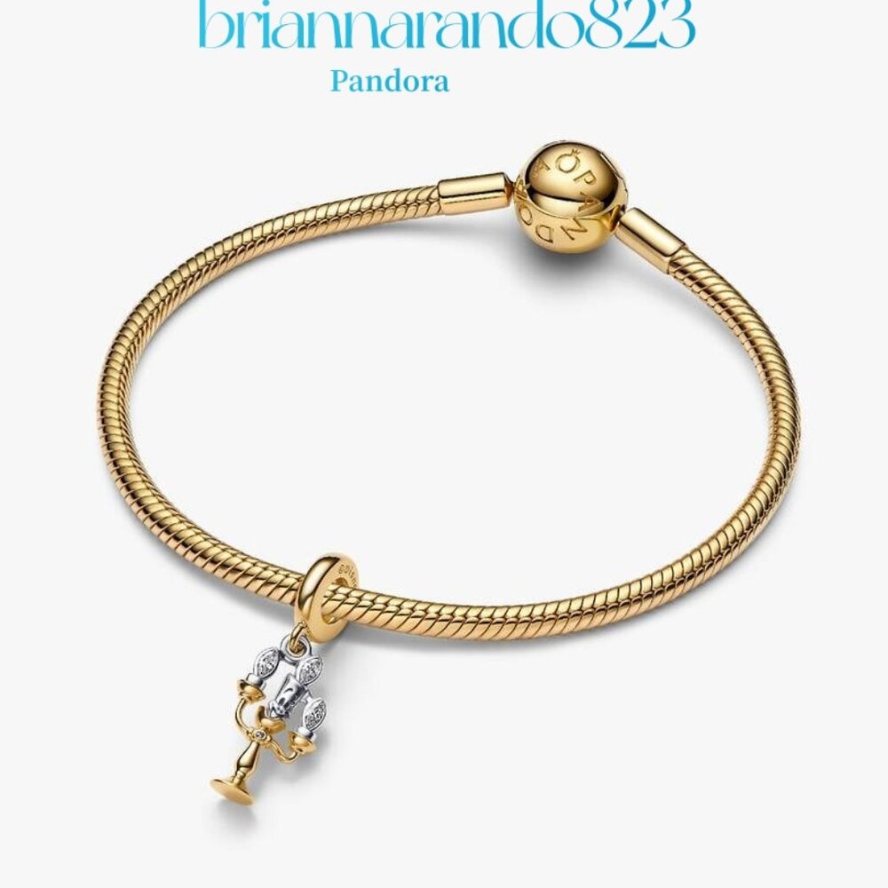 Pandora Disney Beauty And The Beast Lumiere Dangl… - image 3